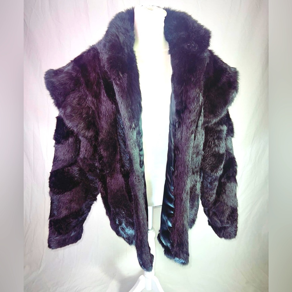 Black Vintage Fur Jacket